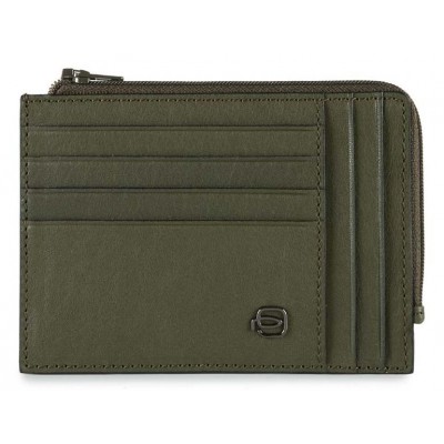Чехол для кредитных карт Piquadro Black Square PU1243B3R/VE зеленый натур.кожа