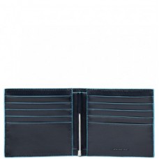 Портмоне Piquadro PU1666B2/BLU2 горизонтальное синее