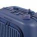 Чемодан Piquadro BV4426SK/BLU из поликарбоната с внешним карманом на 4 колесах синий